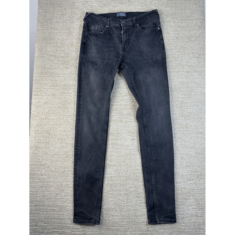 Zara Man Skinny Fit Faded Black Denim Jeans Mens Size 34 US EU 44
